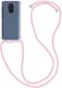 Xiaomi Redmi Note 9S / 9 Pro Hoesje Back Cover met Koord Roze afbeelding 1