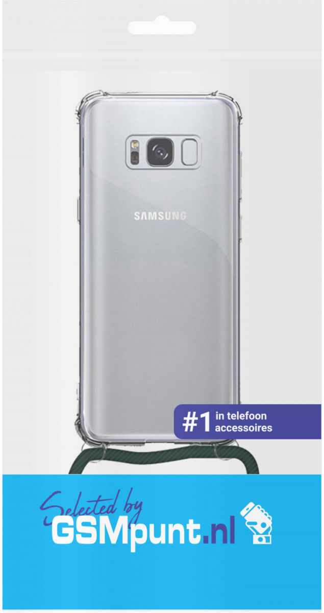 Samsung Galaxy S8 Hoesje Back Cover met Koord Zwart afbeelding 3