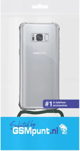 Samsung Galaxy S8 Hoesje Back Cover met Koord Zwart afbeelding 3