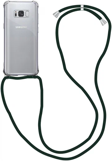 Samsung Galaxy S8 Hoesje Back Cover met Koord Zwart afbeelding 1