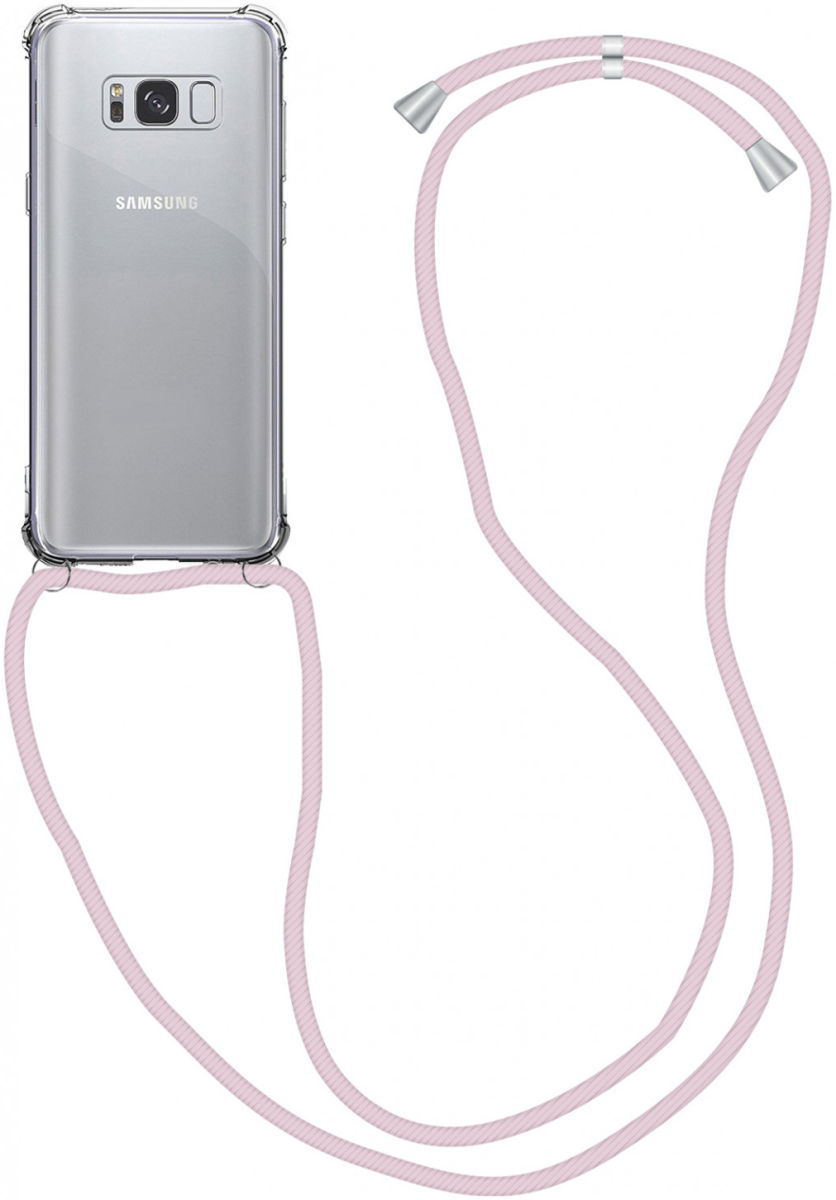 Samsung Galaxy S9 Hoesje Back Cover met Koord Roze Goud afbeelding 1