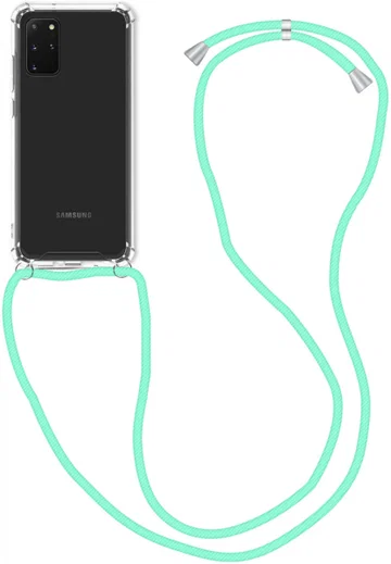 Samsung Galaxy S20 Hoesje Back Cover met Koord Mint Groen afbeelding 1