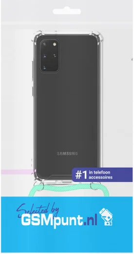 Samsung Galaxy S20 Hoesje Back Cover met Koord Mint Groen afbeelding 2