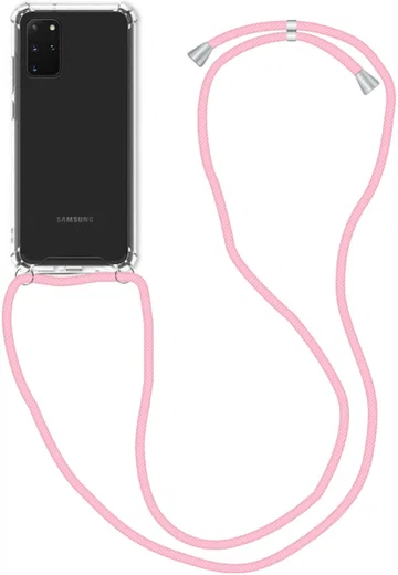 Samsung Galaxy S20 Hoesje Back Cover met Koord Roze afbeelding 1