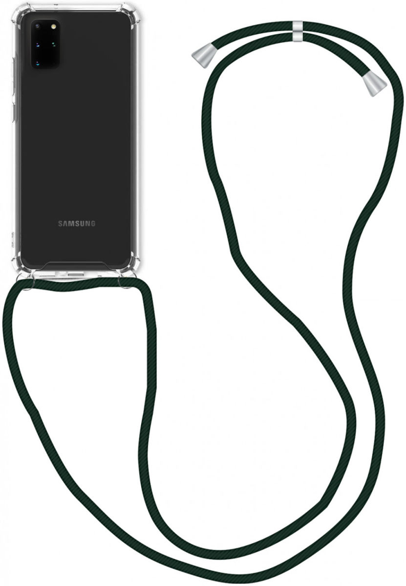 Samsung Galaxy S20 Plus Hoesje Back Cover met Koord Zwart afbeelding 1