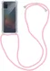 Samsung Galaxy A41 Hoesje Back Cover met Koord Roze afbeelding 1