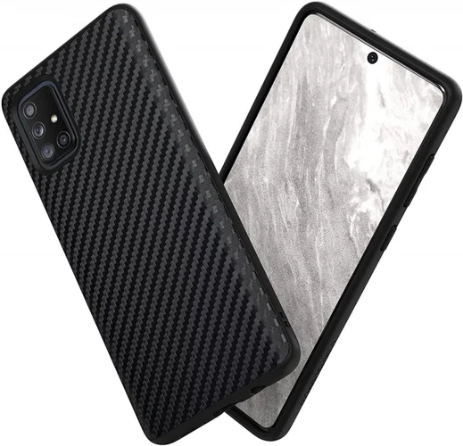 RhinoShield SolidSuit Samsung Galaxy A71 Hoesje Carbon Fiber afbeelding 1