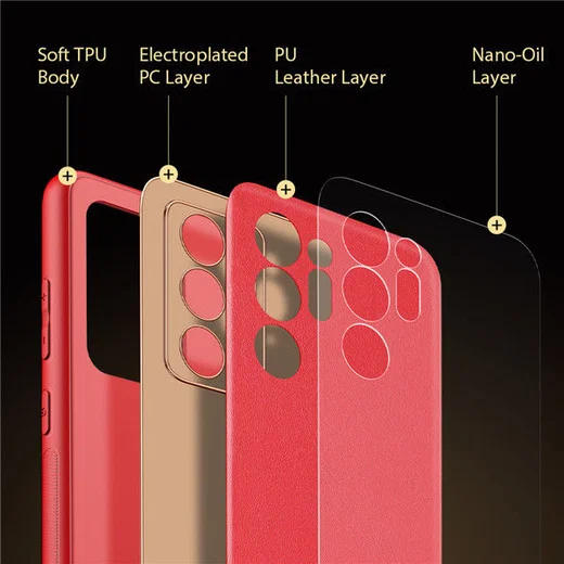 Dux Ducis Yolo Samsung Galaxy Note 20 Ultra Hoesje Back Cover Rood afbeelding 3