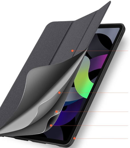 Dux Ducis Domo iPad Pro 11 2018 / Air (2020/2022) Tri-fold Hoes Zwart afbeelding 4