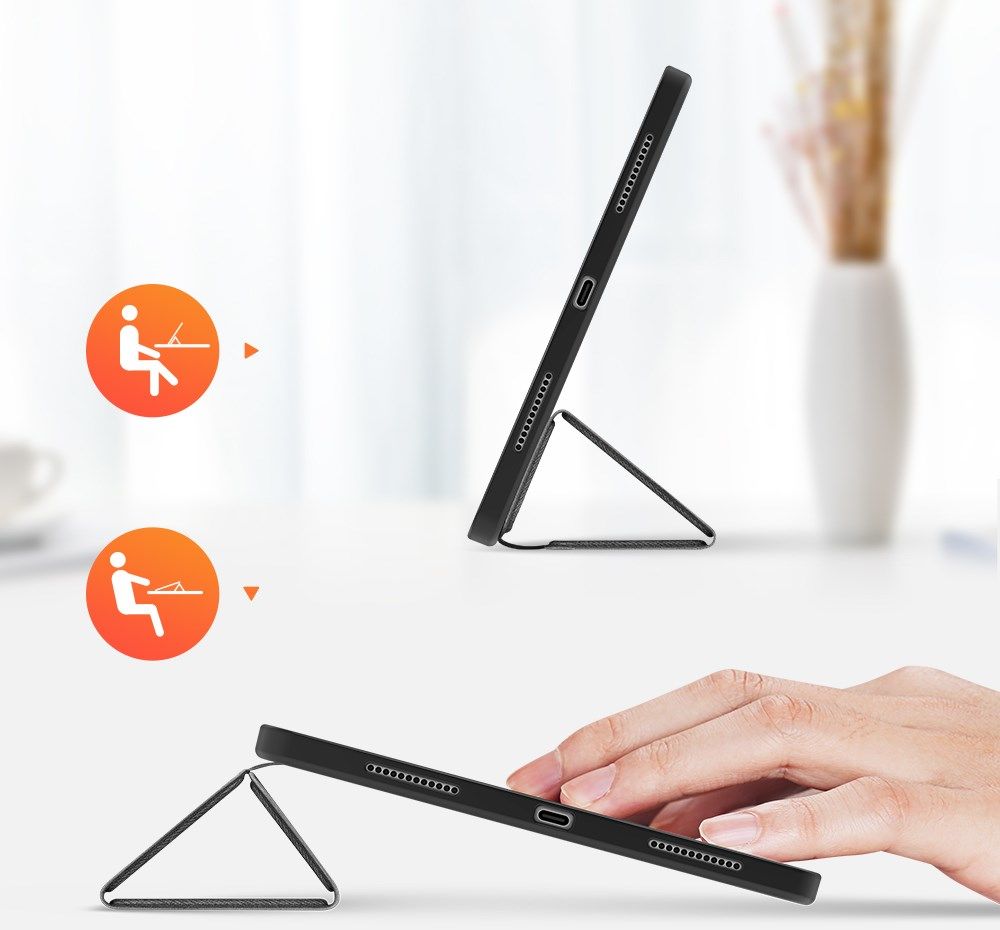 Dux Ducis Domo iPad Pro 11 2018 / Air (2020/2022) Tri-fold Hoes Zwart afbeelding 10