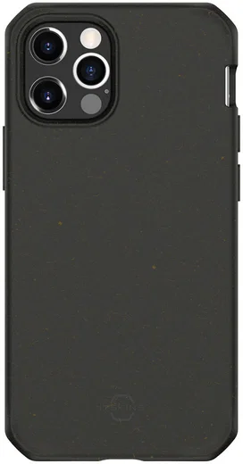 ITSKINS Feronia Bio iPhone 12 Pro Max Hoesje Duurzaam Materiaal Zwart afbeelding 1