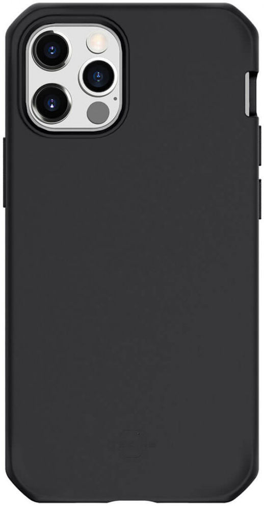 ITSKINS Spectrum Solid Apple iPhone 12 / 12 Pro Hoesje Zwart afbeelding 1