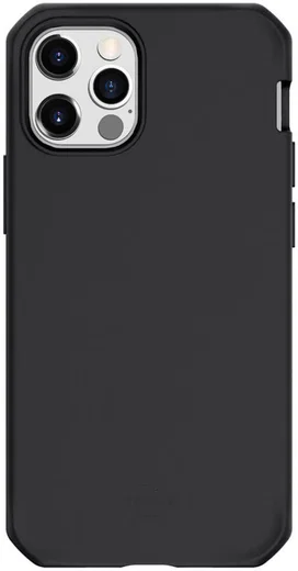 ITSKINS Spectrum Solid Apple iPhone 12 / 12 Pro Hoesje Zwart afbeelding 1