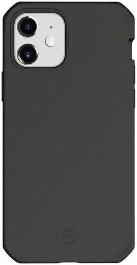 ITSKINS Feronia Bio iPhone 12 Mini Hoesje Duurzaam Materiaal Zwart afbeelding 1