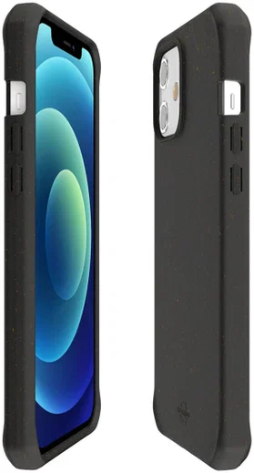 ITSKINS Feronia Bio iPhone 12 Mini Hoesje Duurzaam Materiaal Zwart afbeelding 7