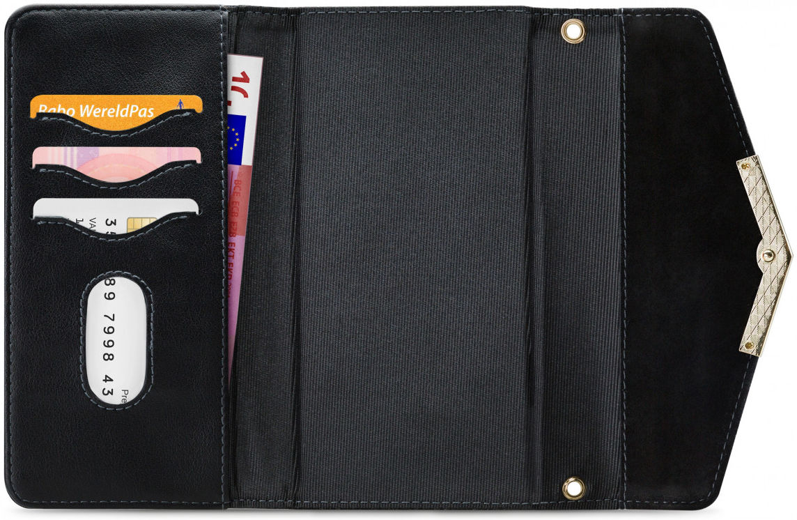Mobilize Velvet Clutch Apple iPhone 12 Mini Hoesje Deep Black afbeelding 4