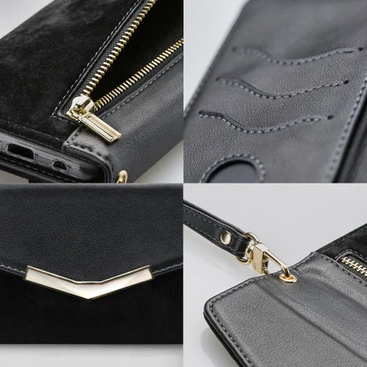 Mobilize Velvet Clutch Apple iPhone 12 Mini Hoesje Deep Black afbeelding 8