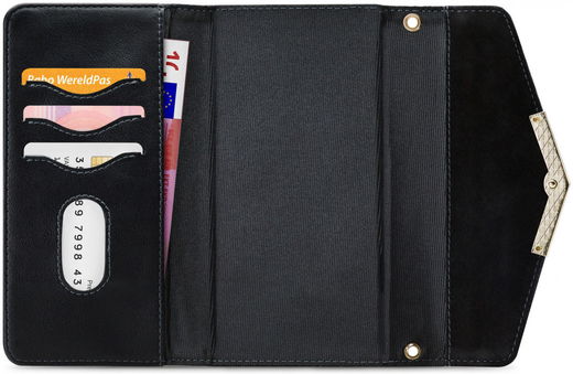 Mobilize Velvet Clutch Apple iPhone 12 / 12 Pro Hoesje Deep Black afbeelding 4