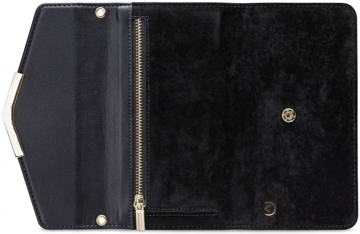 Mobilize Velvet Clutch Apple iPhone 12 / 12 Pro Hoesje Deep Black afbeelding 5