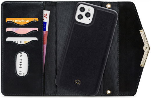 Mobilize Velvet Clutch Apple iPhone 12 / 12 Pro Hoesje Deep Black afbeelding 1