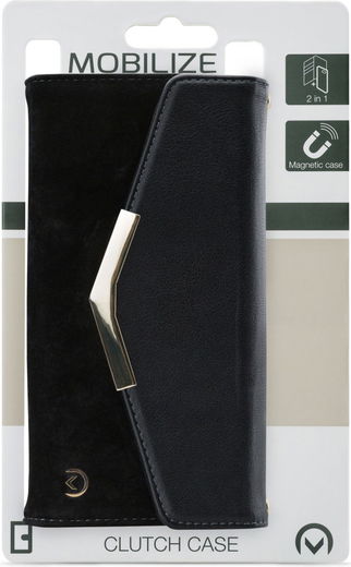 Mobilize Velvet Clutch Apple iPhone 12 / 12 Pro Hoesje Deep Black afbeelding 7