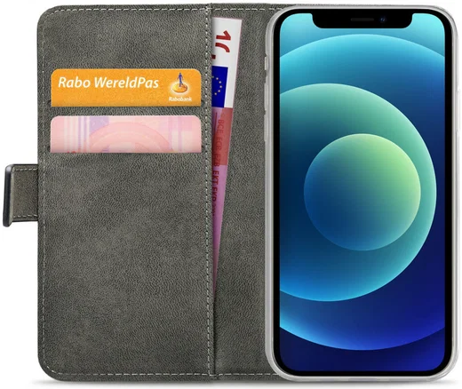 Mobilize Classic Gelly Wallet Apple iPhone 12 Mini Hoesje Zwart afbeelding 1