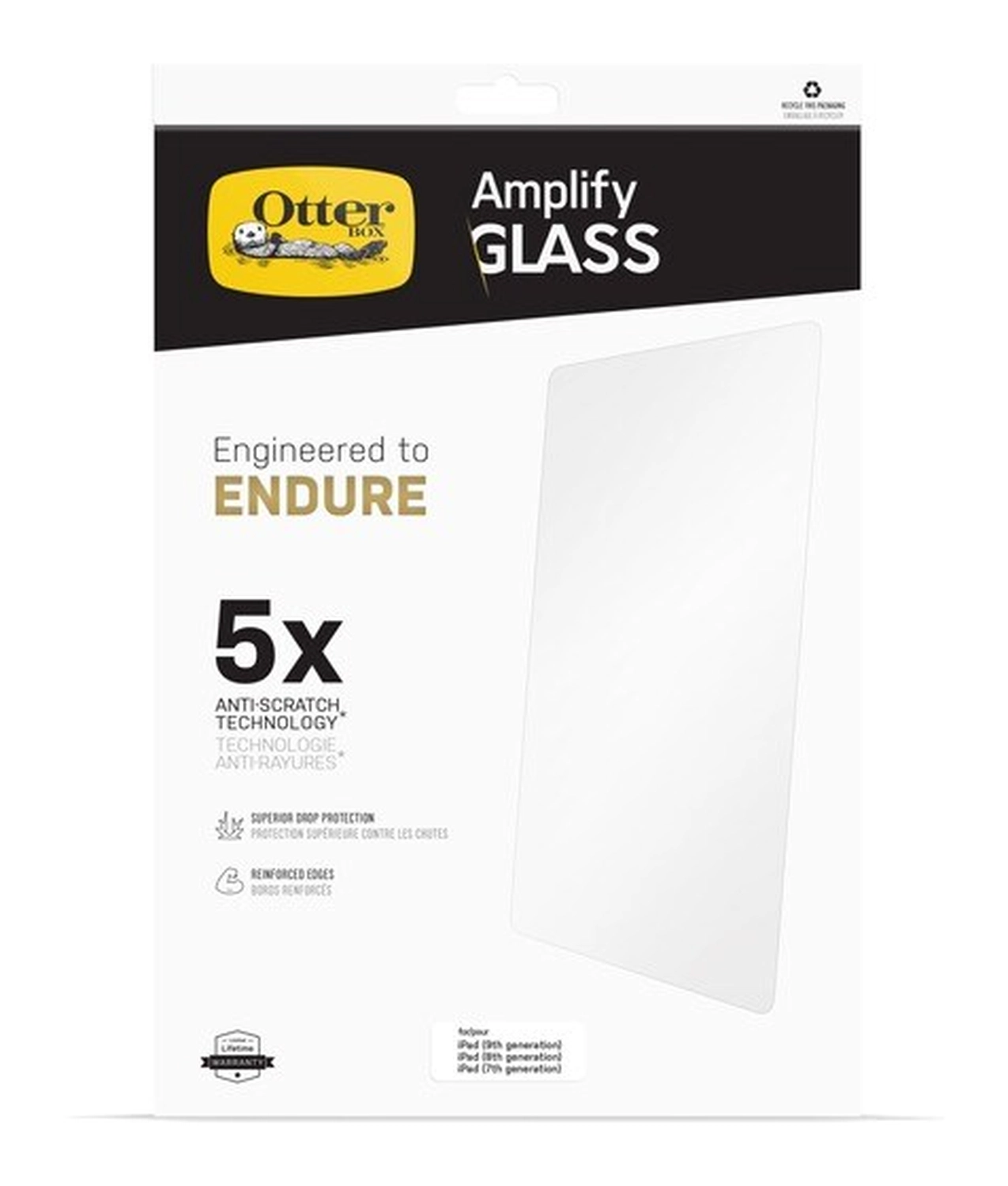 Otterbox iPad 2019/2020/2021 Clearly Alpha Glass Screenprotector afbeelding 1