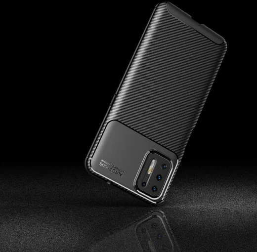 Motorola Moto G9 Plus Hoesje Siliconen Carbon Back Cover Zwart afbeelding 8