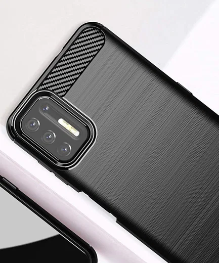 Motorola Moto G9 Plus Hoesje Geborsteld TPU Zwart afbeelding 5