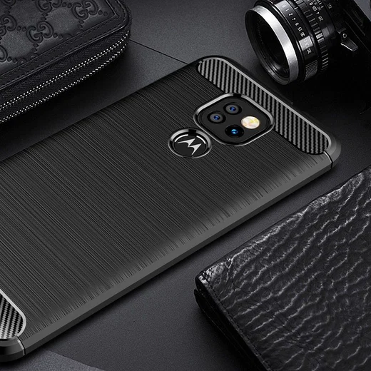 Motorola Moto G9 Play / Moto E7 Plus Geborsteld TPU Flexibel Zwart afbeelding 5