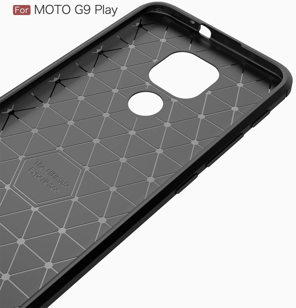 Motorola Moto G9 Play / Moto E7 Plus Geborsteld TPU Flexibel Zwart afbeelding 10