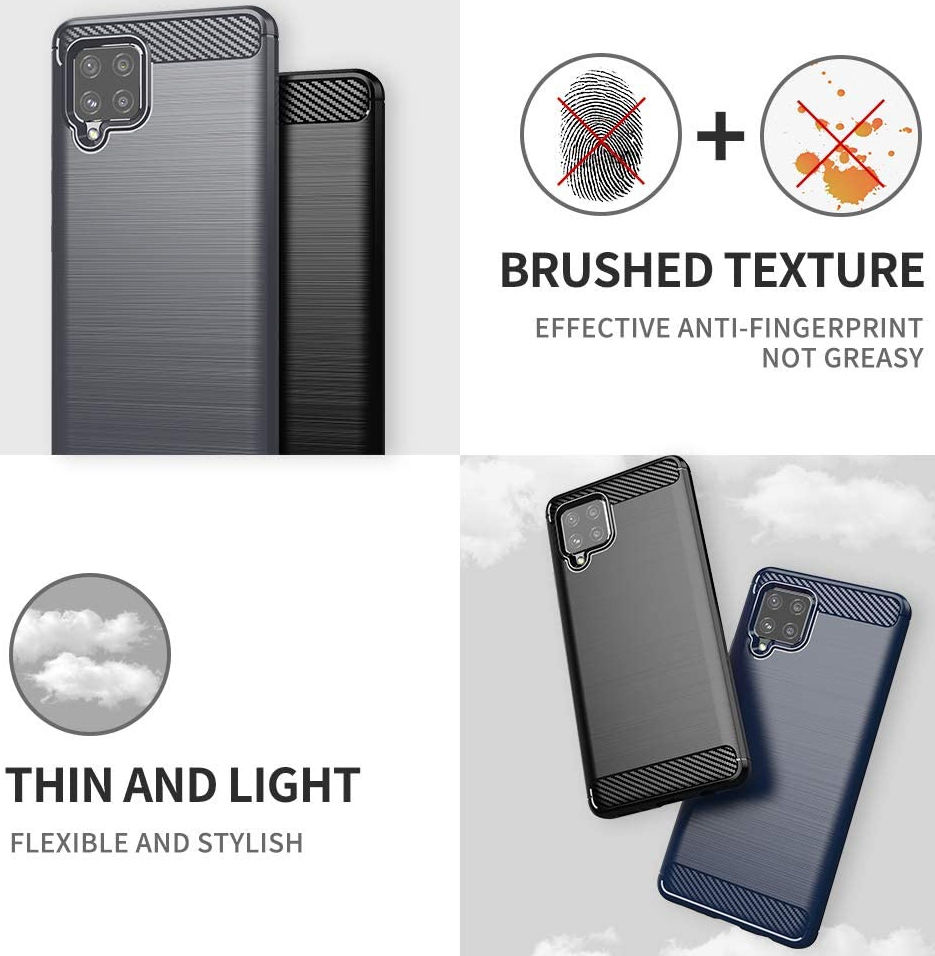 Samsung Galaxy A42 Hoesje Geborsteld TPU Flexibele Back Cover Zwart afbeelding 9