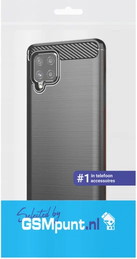 Samsung Galaxy A42 Hoesje Geborsteld TPU Flexibele Back Cover Zwart afbeelding 4