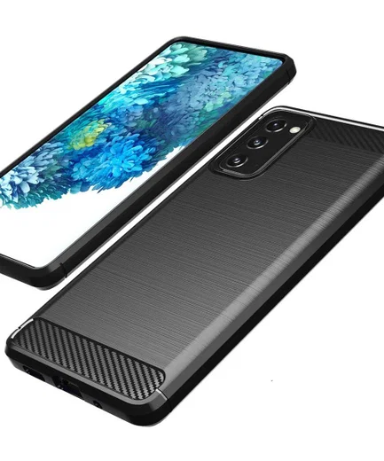 Samsung Galaxy S20 FE Hoesje Geborsteld TPU Back Cover Zwart afbeelding 8