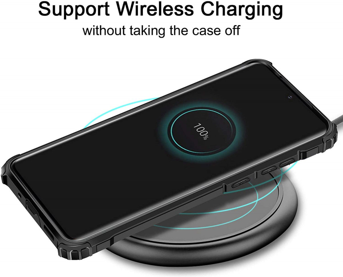 Samsung Galaxy S20 FE Hoesje Shock Proof Hybride Backcover Zwart afbeelding 7