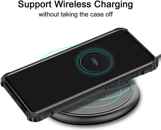 Samsung Galaxy S20 FE Hoesje Shock Proof Hybride Backcover Zwart afbeelding 7