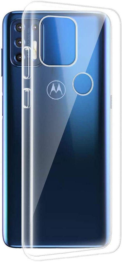 Motorola Moto G9 Plus Hoesje Flexibel en Dun TPU Transparant afbeelding 1