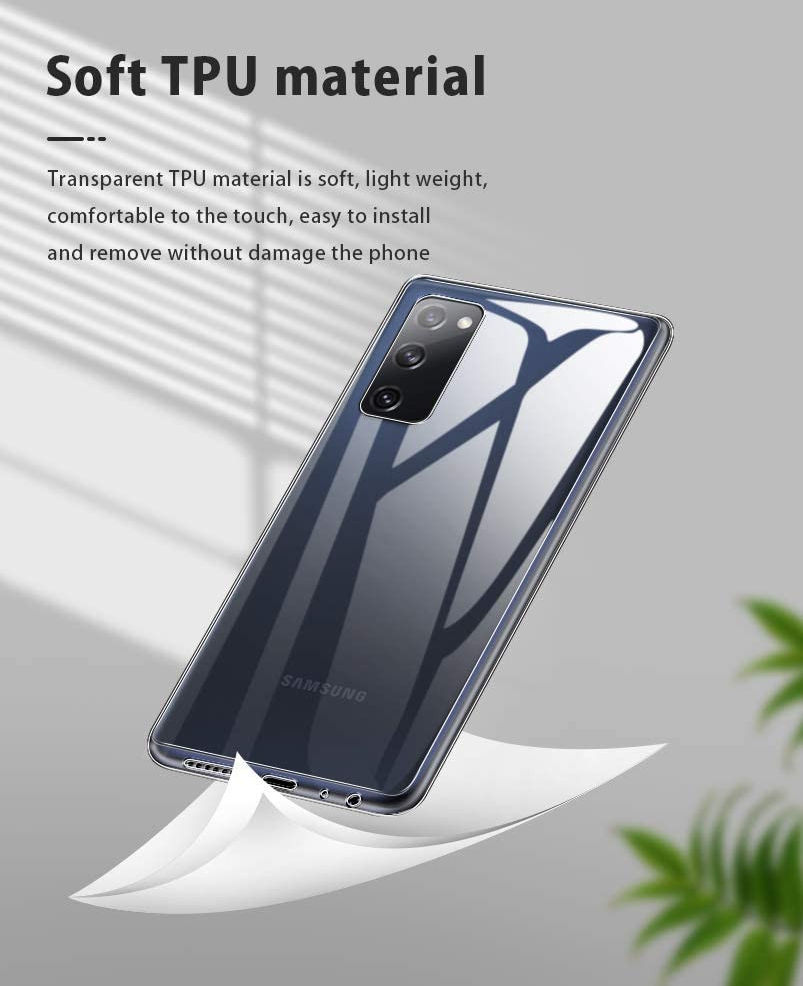 Samsung Galaxy S20 FE Hoesje Flexibel en Dun TPU Transparant afbeelding 4