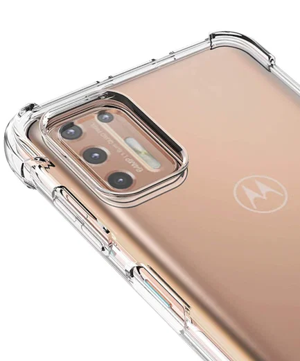 Motorola Moto G9 Plus Schokbestendig en Dun TPU Transparant afbeelding 5