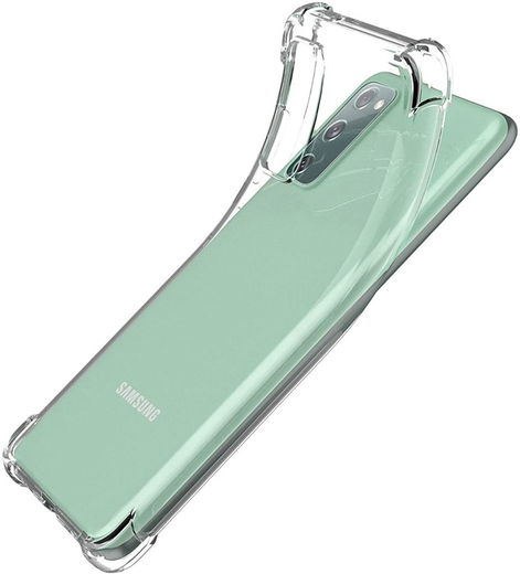 Samsung Galaxy S20 FE Hoesje Schokbestendig en Dun TPU Transparant afbeelding 2