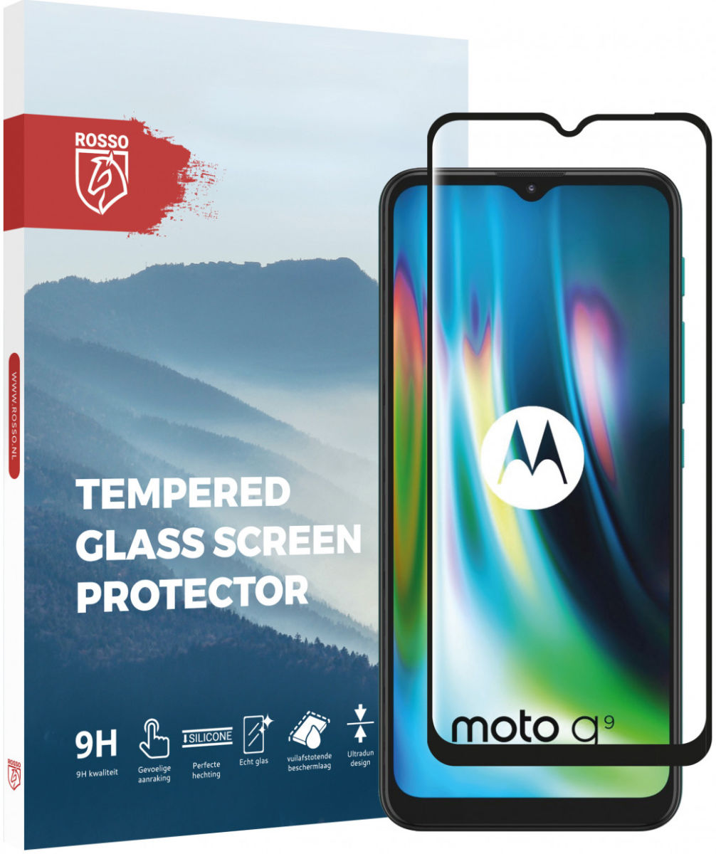 Rosso Motorola Moto G9 Play / E7 Plus Tempered Glass Screenprotector afbeelding 1