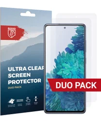 Rosso Samsung Galaxy S20 FE Screenprotector Ultra Clear Folie Duo Pack afbeelding