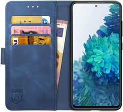 Rosso Element Samsung Galaxy S20 FE Hoesje Book Cover Blauw afbeelding