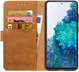 Rosso Element Samsung Galaxy S20 FE Hoesje Book Cover Lichtbruin afbeelding 1