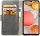 Rosso Element Samsung Galaxy A42 Hoesje Book Cover Grijs afbeelding 1