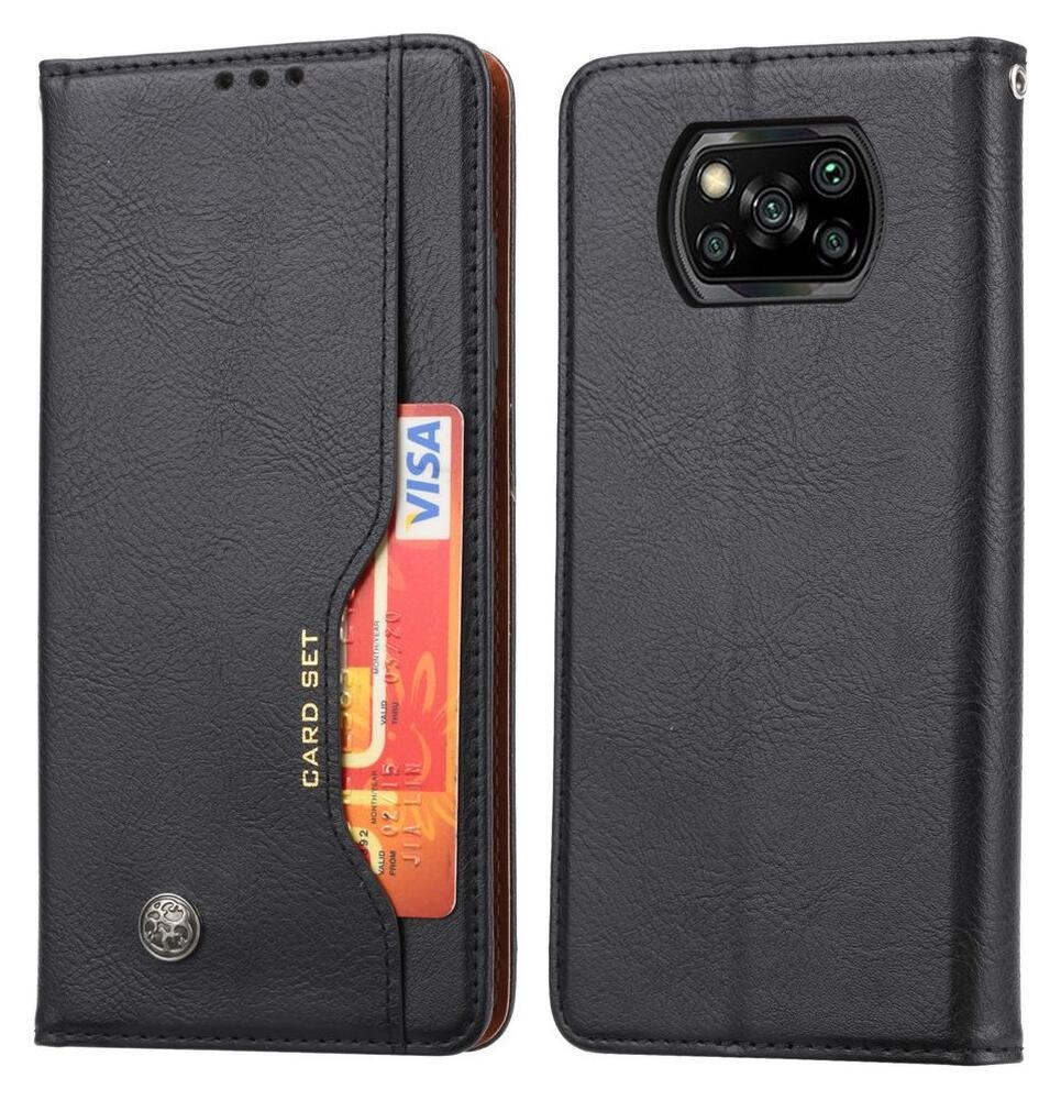 Xiaomi Poco X3/X3 Pro Hoesje Portemonnee Book Case Kunstleer Zwart afbeelding 4