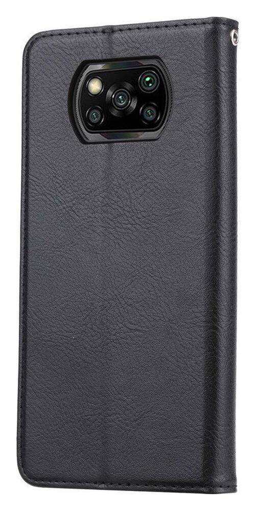 Xiaomi Poco X3/X3 Pro Hoesje Portemonnee Book Case Kunstleer Zwart afbeelding 3
