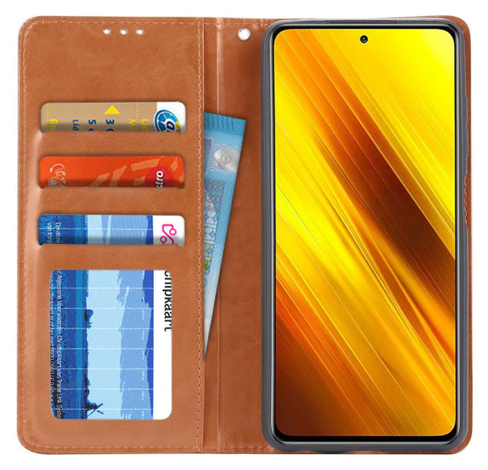 Xiaomi Poco X3/X3 Pro Hoesje Portemonnee Book Case Kunstleer Zwart afbeelding 2