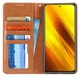 Xiaomi Poco X3/X3 Pro Hoesje Portemonnee Book Case Kunstleer Zwart afbeelding 2