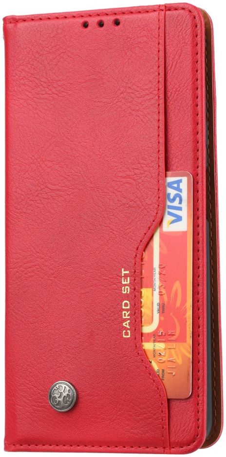 Xiaomi Poco X3/X3 Pro Hoesje Portemonnee Book Case Kunstleer Rood afbeelding 1
